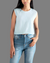StreetVibe Cropped Woven Crop Top