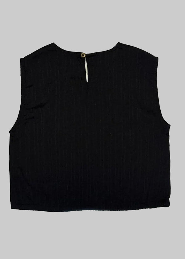 StreetVibe Cropped Woven Crop Top