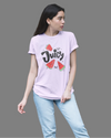 Teen girl wearing graphic t-shirt with 'Juicy' design – streetwear style by YoungnCool-YnCLife