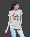 Teen girl wearing graphic t-shirt with 'Juicy' design – streetwear style by YoungnCool-YnCLife