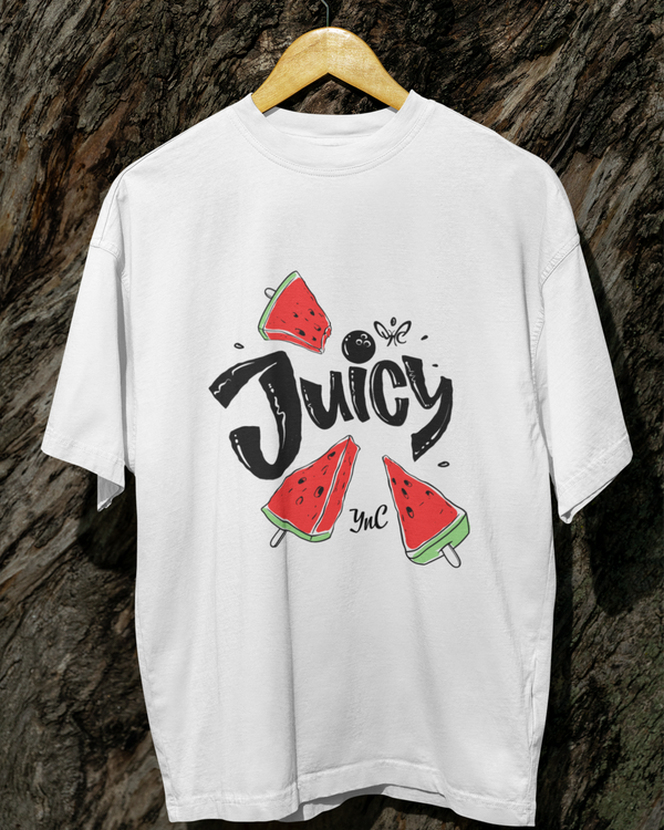 Teen girl wearing graphic t-shirt with 'Juicy' design – streetwear style by YoungnCool-YnCLife