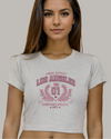 StreetVibe Cropped Graphic Print Tee LA