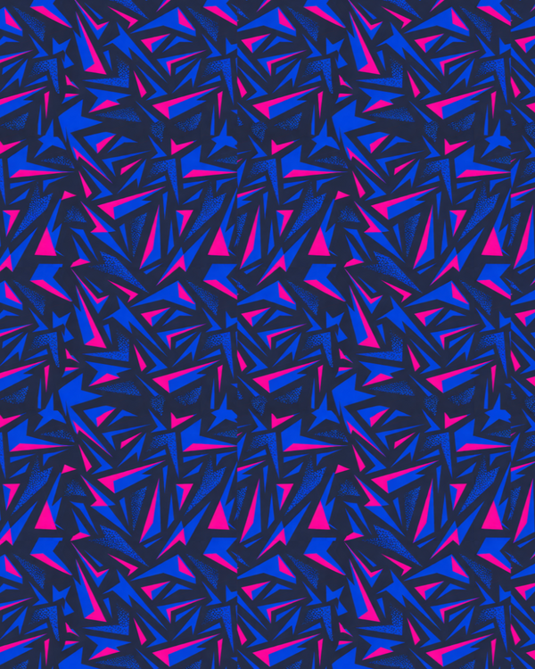 FlowFlex Activewear tee 114 Blue Geometry