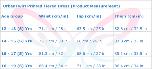 Tirerd measuremnet Teen girl blue printed dressrelaxed fit – YoungnCool l YnCLife