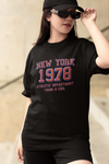 Teen girl wearing oversized graphic t-shirt with 'New York City Print' design – streetwear style by YoungnCool-YnCLife