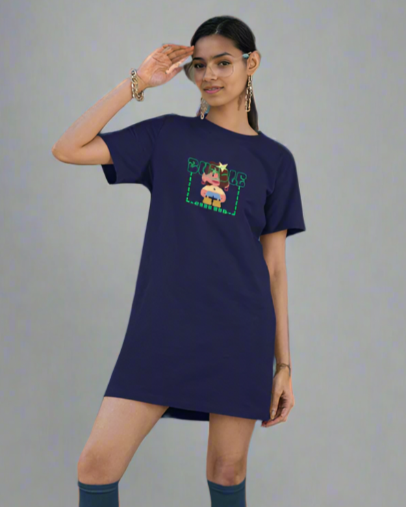 UrbanTwirl Graphic Print Knit Dress