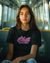 Teen girl wearing graphic t-shirt with 'Chill Quote' design – streetwear style by YoungnCool-YnCLife