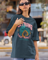 Teen girl wearing oversized graphic t-shirt with 'Citron' design – streetwear style by YoungnCool-YnCLife