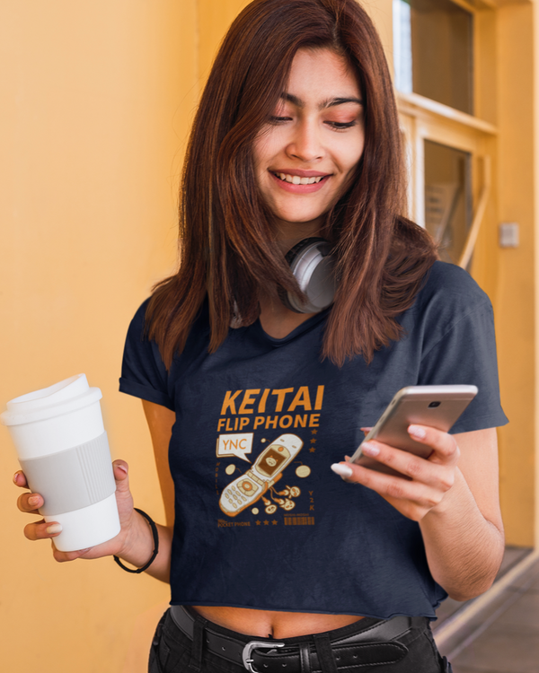 StreetVibe Cropped Graphic Print Tee