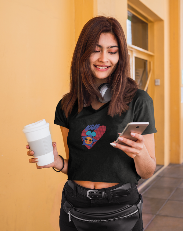 StreetVibe Cropped Graphic Print Tee Anime