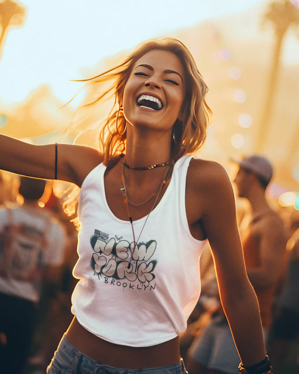 StreetVibe Cropped Tank Top new york