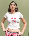 StreetVibe Cropped Graphic Print Tee Ramen