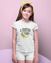 Teen girl wearing graphic t-shirt with 'Lemons Print' design – streetwear style by YoungnCool-YnCLife
