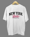 Teen girl wearing oversized graphic t-shirt with 'NY Brooklyn Print' design – streetwear style by YoungnCool YnCLife