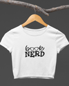 StreetVibe Cropped Graphic Print Tee Book Nerd