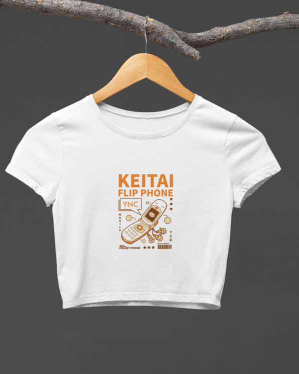 StreetVibe Cropped Graphic Print Tee