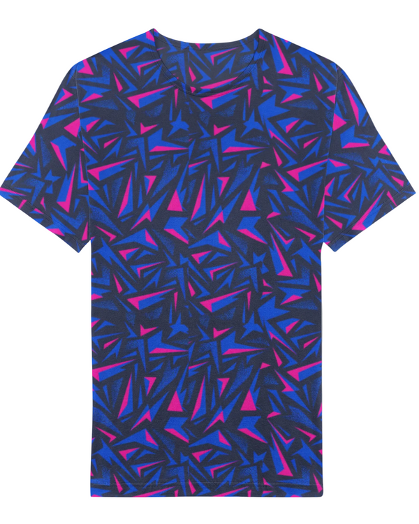 FlowFlex Activewear tee 114 Blue Geometry