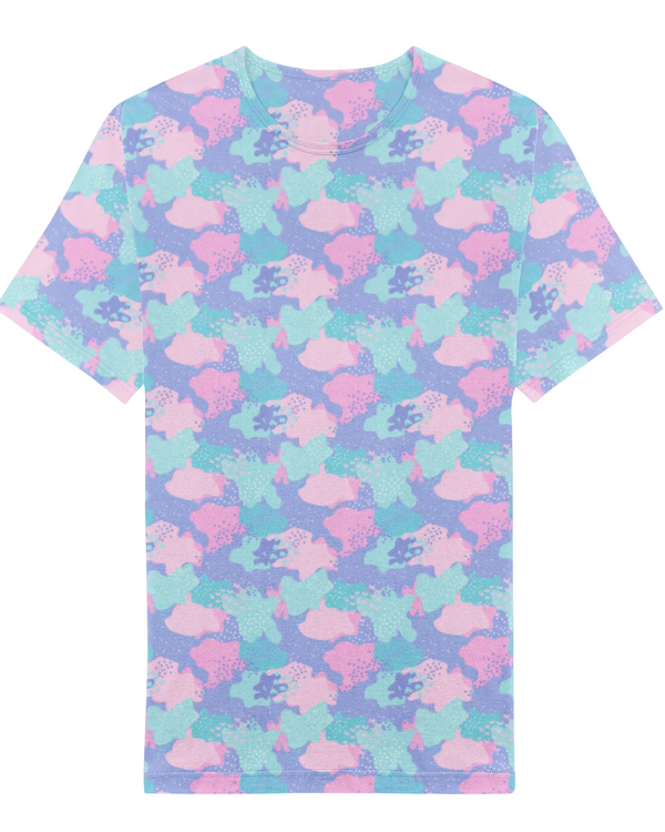 FlowFlex Activewear tee 111 BluPink Chaos