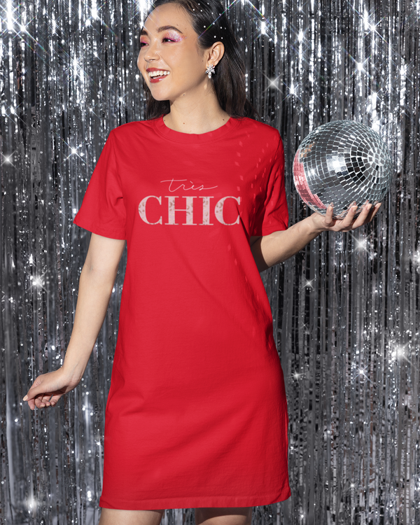 UrbanTwirl Graphic Print Knit Dress This Chic