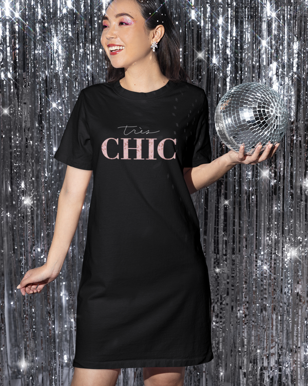 UrbanTwirl Graphic Print Knit Dress This Chic