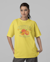 Teen girl wearing oversized graphic t-shirt with 'Oranges Image' design – streetwear style by YoungnCool-YnCLife
