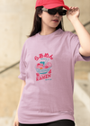Teen girl wearing oversized graphic t-shirt with 'Ramen Image' design – streetwear style by YoungnCool-YnCLife