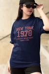 Teen girl wearing oversized graphic t-shirt with 'New York City Print' design – streetwear style by YoungnCool-YnCLife