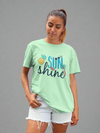 Teen girl wearing graphic t-shirt with 'Sunshine Fruits' design – streetwear style by YoungnCool - YnCLife
