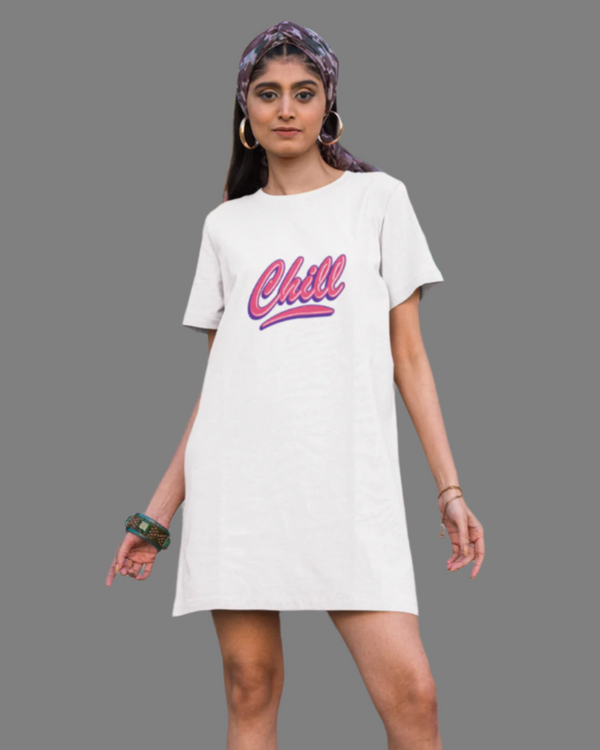 UrbanTwirl Graphic Print Knit Dress Chill