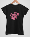 Teen girl wearing oversized graphic t-shirt with 'Super Girl' design – streetwear style by YoungnCool YnCLife