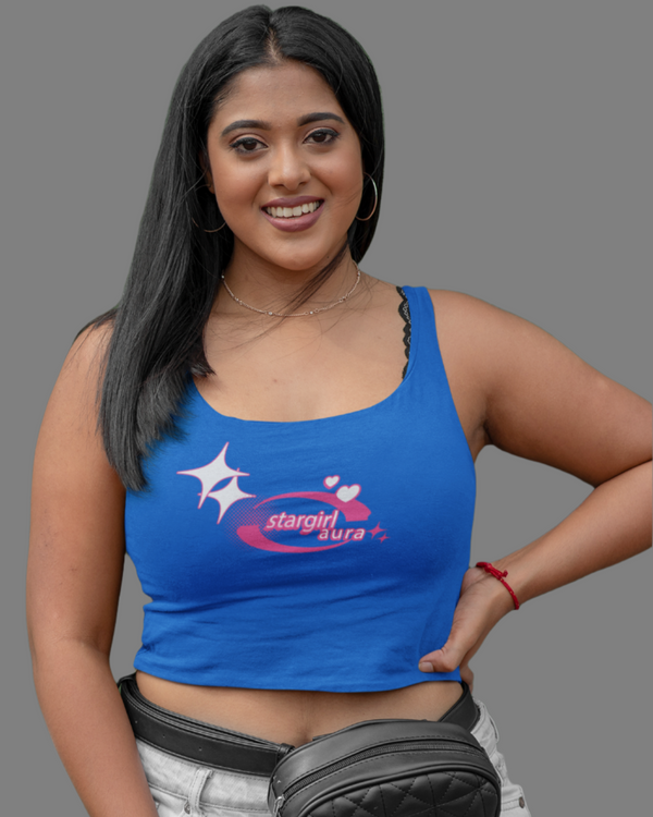 StreetVibe Cropped Tank Top Star girl