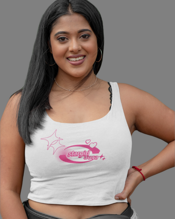 StreetVibe Cropped Tank Top Star girl