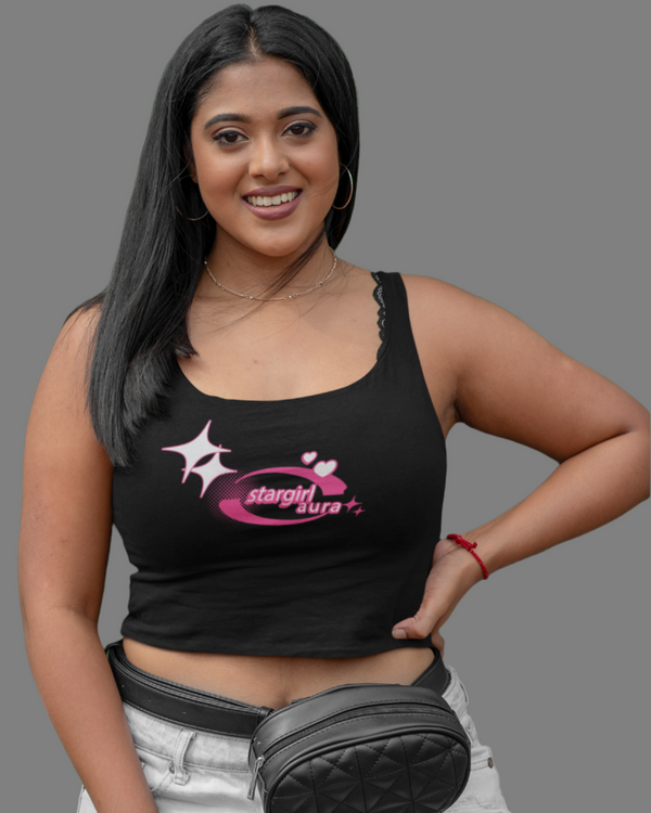 StreetVibe Cropped Tank Top Star girl