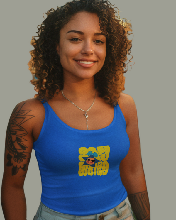 StreetVibe Cropped Tank Top Stay Weird