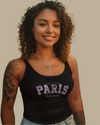 StreetVibe Cropped Tank Top Paris