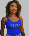 StreetVibe Cropped Tank Top Paris