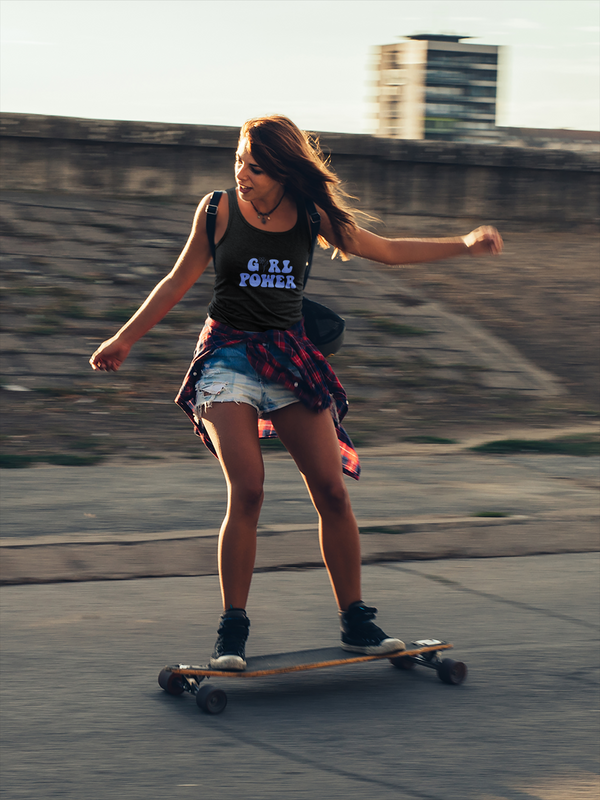StreetVibe Tank Top Girl Power Blue
