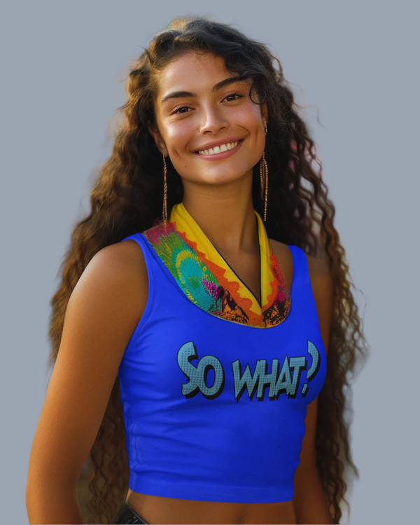 StreetVibe Cropped Tank Top So what