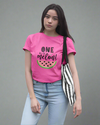 Teen girl wearing oversized graphic t-shirt with 'One in Melon' design – streetwear style by YoungnCool-YnCLife