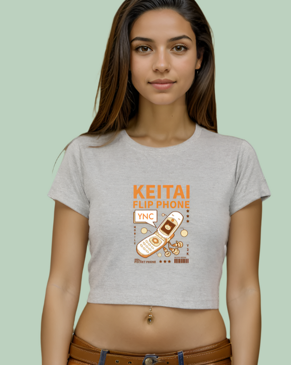 StreetVibe Cropped Graphic Print Tee