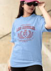 Teen girl wearing oversized graphic t-shirt with 'LA Print' design – streetwear style by YoungnCool.