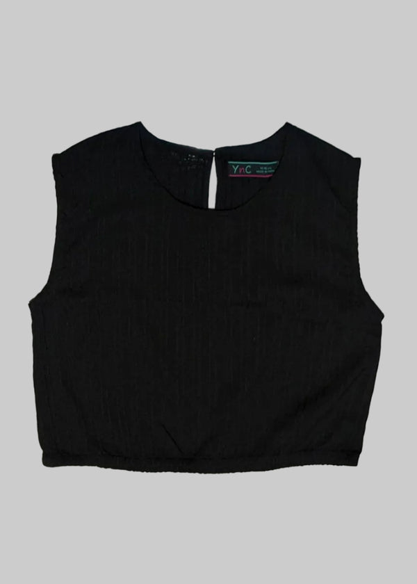 StreetVibe Cropped Woven Crop Top