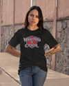 Teen girl wearing graphic t-shirt with design – streetwear style by YoungnCool- YnCLife