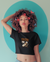 StreetVibe Cropped Graphic Print Tee