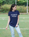 Teen girl wearing graphic t-shirt with 'ASAP Quote' design – streetwear style by YoungnCool.
