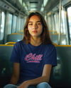Teen girl wearing graphic t-shirt with 'Chill Quote' design – streetwear style by YoungnCool-YnCLife