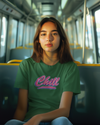 Teen girl wearing graphic t-shirt with 'Chill Quote' design – streetwear style by YoungnCool-YnCLife