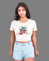 StreetVibe Cropped Graphic Print Tee Animes