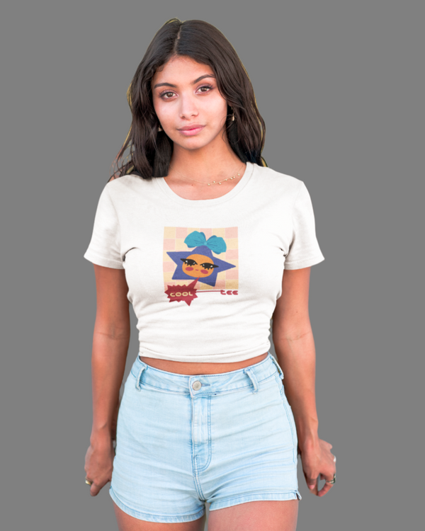StreetVibe Cropped Graphic Print Tee Animes
