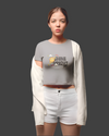 StreetVibe Cropped Graphic Print Tee